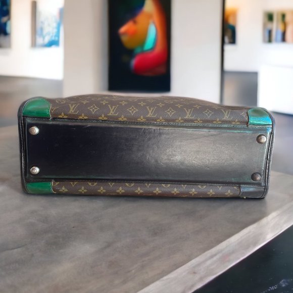 LOUIS VUITTON Authentic Custom Large Suitcase Vintage Artist 1 of a Kind Bag LV - Picture 13 of 15